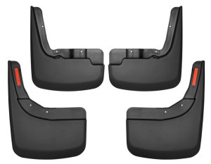 Chevrolet Silverado 1500 Mud Guards - Front + Rear - Husky Liners - FormFit Design - Black - `19-`23